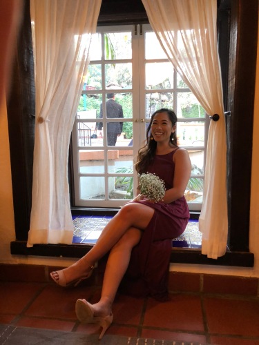 Childhood Friend's Wedding 2018: Confident enough in my skin to rock a pretty high slit on that dress ;)